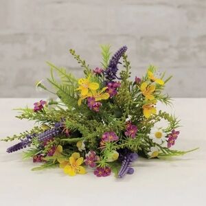 6" Meadow Flowers Half Sphere